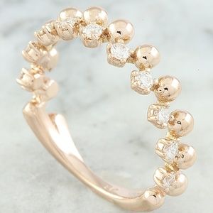 0.40 Carat Diamond 14K Rose Gold Ring